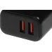 Сетевое зар./устр. BoraSCO 15W 3A 2xUSB универсальное черный (52583)