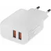Сетевое зар./устр. BoraSCO 15W 3A+3A 2xUSB универсальное белый (52578)