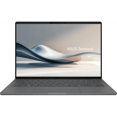 Ноутбук Asus Zenbook 14 UX3407RA-QD038W Snapdragon X Elite X1E-78-100 32Gb SSD1Tb Qualcomm Adreno 14" OLED WUXGA (1920x1200) Windows 11 Home grey WiFi BT Cam Bag (90NB16G2-M00360)