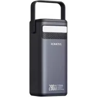 Мобильный аккумулятор Romoss PMT75 75000mAh QC3.0/PD3.0 280W 5A 2xUSB-A/2xUSB-C черный (1746779)