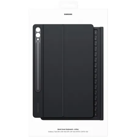 Чехол-клавиатура Samsung для Samsung Galaxy Tab S9+/S9 FE+/S10+ Book Cover Keyboard поликарбонат/полиуретан черный (EF-DX825UBRGRU)