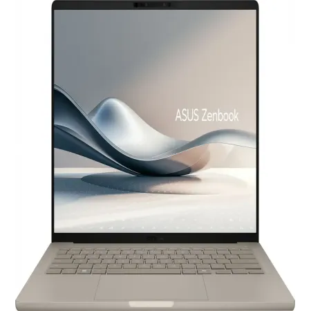Ноутбук Asus Zenbook 14 UX3407QA-QD197W Snapdragon X X1-26-100 16Gb SSD512Gb Qualcomm Adreno 14" OLED WUXGA (1920x1200) Windows 11 Home beige WiFi BT Cam Bag (90NB1501-M00850)