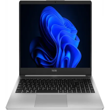Ноутбук Tecno MegaBook K15SDA Ryzen 5 7430U 16Gb SSD512Gb AMD Radeon Graphics 15.6" IPS FHD (1920x1080) Windows 11 Home silver WiFi BT Cam 6060mAh (71003300488)