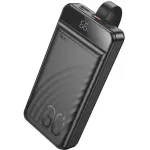 Мобильный аккумулятор Hoco J123B Element 30000mAh QC3.0/PD3.0 22.5W 5A 3xUSB-A/USB-C черный (12081)