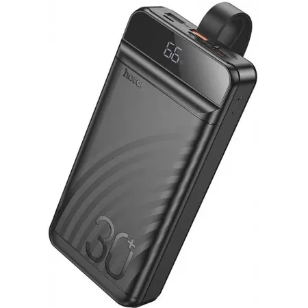 Мобильный аккумулятор Hoco J123B Element 30000mAh QC3.0/PD3.0 22.5W 5A 3xUSB-A/USB-C черный (12081)
