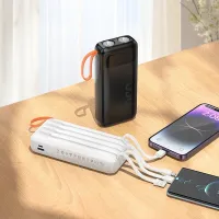 Мобильный аккумулятор Hoco J151A Spirit 20000mAh 3A USB-A/2xUSB-C черный (53374) Мобильный аккумулятор Hoco J151A Spirit 20000mAh 3A USB-A/2xUSB-C черный (53374)