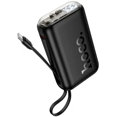 Мобильный аккумулятор Hoco J157 10000mAh QC3.0/PD 22.5W 2A USB-A/2xUSB-C черный (62055)