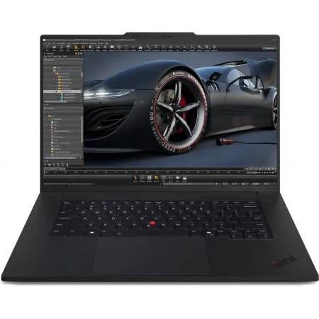Ноутбук Lenovo ThinkPad P1 G7 Core Ultra 7 155H 32Gb SSD1Tb NVIDIA RTX 2000 8Gb 16" IPS WQXGA (2560x1600) Windows 11 Pro 64 black WiFi BT Cam (21KWS60B00)