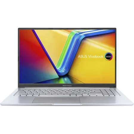 Ноутбук Asus VivoBook 15 OLED X1505VA Core i5 13420H 16Gb SSD512Gb Intel Iris Xe graphics 15.6" OLED FHD (1920x1080) без ОС silver WiFi BT Cam (90NB10P2-M011N0)