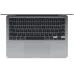 Ноутбук Apple MacBook Air A3113 M3 8 core 16Gb SSD512Gb/10 core GPU 13.6" Liquid Retina (2560x1664) macOS grey space WiFi BT Cam (MXCR3HN/A)