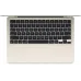 Ноутбук Apple MacBook Air A3114 M3 8 core 16Gb SSD256Gb/10 core GPU 15.3" Liquid Retina (2880x1864) macOS star WiFi BT Cam (MC9F4HN/A)