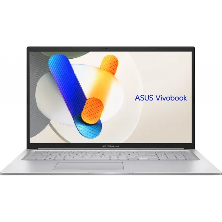 Ноутбук Asus Vivobook 17 X1704VA-AU1105 Core 3 100U 16Gb SSD512Gb Intel Graphics 17.3" IPS FHD (1920x1080) без ОС silver WiFi BT Cam (90NB13X1-M00MR0)