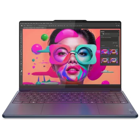 Ноутбук Lenovo Yoga 9 14ILL10 Core Ultra 7 256V 16Gb SSD1Tb Intel Arc 140V 14" OLED Touch 2.8K (2880x1800) Windows 11 Home blue WiFi BT Cam Bag (83LC0054RK)