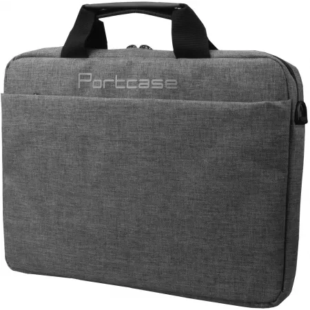 Сумка для ноутбука 14" Portcase AKCB-164GREY серый полиэстер