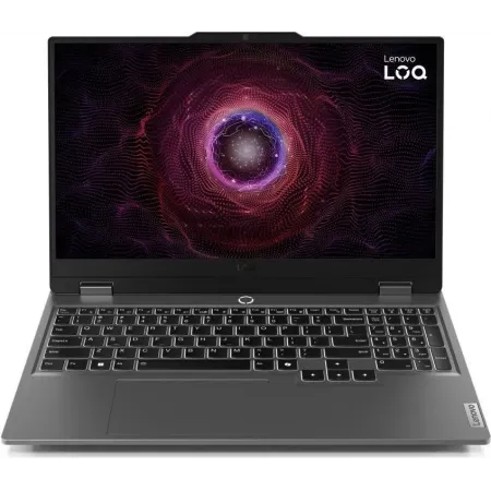Ноутбук Lenovo LOQ 15ARP9 Ryzen 5 7235HS 16Gb SSD512Gb NVIDIA GeForce RTX4050 6Gb 15.6" IPS FHD (1920x1080) без ОС grey WiFi BT Cam (83JC00LBRK)