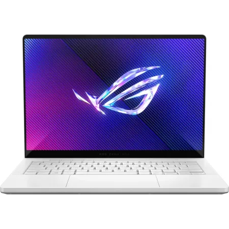 Ноутбук Asus ROG Zephyrus G14 GA403GM-SY020 Ryzen AI 9 465 32Gb SSD1Tb NVIDIA GeForce RTX 5060 8Gb 14" OLED 3K (2880x1800) без ОС white WiFi BT Cam Bag (90NR0QL2-M000V0)