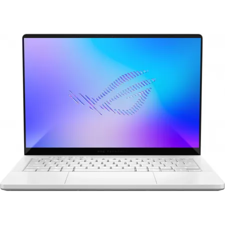 Ноутбук Asus ROG Zephyrus G14 GU405AW-SY024W Core Ultra 9 386H 32Gb SSD1Tb NVIDIA GeForce RTX5080 16Gb 14" OLED 3K (2880x1800) Windows 11 Home white WiFi BT Cam Bag (90NR0P83-M000Y0)