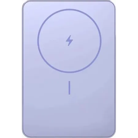 Мобильный аккумулятор Xiaomi Super Slim Magnetic 5000mAh QC3.0/PD3.0 22.5W 3A USB-C беспров.зар. фиолетовый (BHR08PNGL)