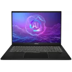 Ноутбук MSI Summit Pro 16 AI A2HVETG-085RU Core Ultra 7 255H 32Gb SSD1Tb NVIDIA GeForce RTX4050 6Gb 16" IPS Touch QHD+ (2560x1600) Windows 11 Pro black WiFi BT Cam (9S7-159631-085)