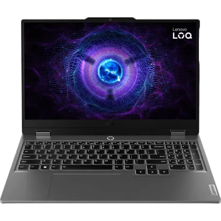 Ноутбук Lenovo LOQ 15IRX9 Core i7 13645HX 16Gb SSD512Gb NVIDIA GeForce RTX4050 6Gb 15.6" IPS FHD (1920x1080) без ОС grey WiFi BT Cam (83DV01HPSA)