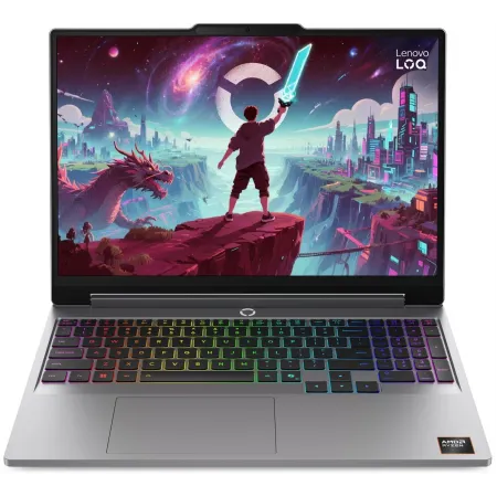 Ноутбук Lenovo LOQ 15AHP11 Ryzen 7 250 16Gb SSD512Gb NVIDIA GeForce RTX5050 8Gb 15.3" IPS WUXGA (1920x1200) без ОС grey WiFi BT Cam (83TN003FPS)