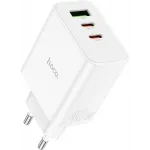 Сетевое зар./устр. Hoco C126A Pure power PD40W three-port(2C1A) charger(EU 40W 3A (PD+QC) универсальное белый