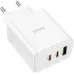 Сетевое зар./устр. Hoco C126A Pure power PD40W three-port(2C1A) charger(EU 40W 3A (PD+QC) универсальное белый Сетевое зар./устр. Hoco C126A Pure power PD40W three-port(2C1A) charger(EU 40W 3A (PD+QC) универсальное белый