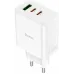 Сетевое зар./устр. Hoco C126A Pure power PD40W three-port(2C1A) charger(EU 40W 3A (PD+QC) универсальное белый Сетевое зар./устр. Hoco C126A Pure power PD40W three-port(2C1A) charger(EU 40W 3A (PD+QC) универсальное белый