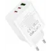 Сетевое зар./устр. Hoco C126A Pure power PD40W three-port(2C1A) charger(EU 40W 3A (PD+QC) универсальное белый Сетевое зар./устр. Hoco C126A Pure power PD40W three-port(2C1A) charger(EU 40W 3A (PD+QC) универсальное белый