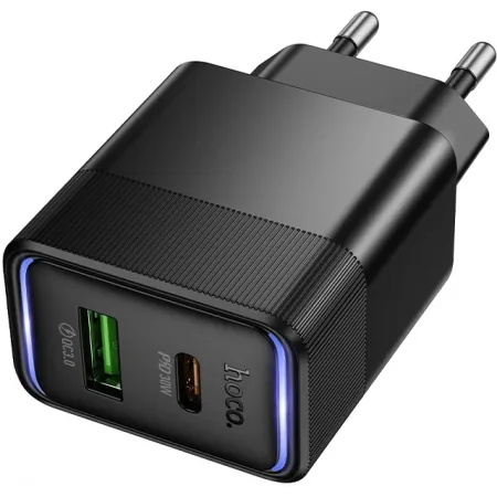 Сетевое зар./устр. Hoco CS112A Lounge PD30W+QC3.0 30W 3A (PD+QC) универсальное черный (80387) Сетевое зар./устр. Hoco CS112A Lounge PD30W+QC3.0 30W 3A (PD+QC) универсальное черный (80387)