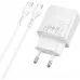 Сетевое зар./устр. Hoco CS112A Lounge PD30W+QC3.0 with cable 30W 3A (PD+QC) универсальное белый (80417) Сетевое зар./устр. Hoco CS112A Lounge PD30W+QC3.0 with cable 30W 3A (PD+QC) универсальное белый (80417)