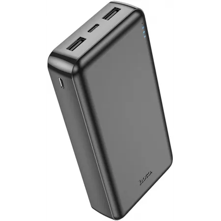 Мобильный аккумулятор Hoco J100A 20000mAh 2.1A 2xUSB-A черный