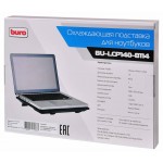 Подставка для ноутбука Buro BU-LCP140-B114 14"335x265x23мм 1xUSB 1x 140ммFAN металлическая сетка/пластик черный