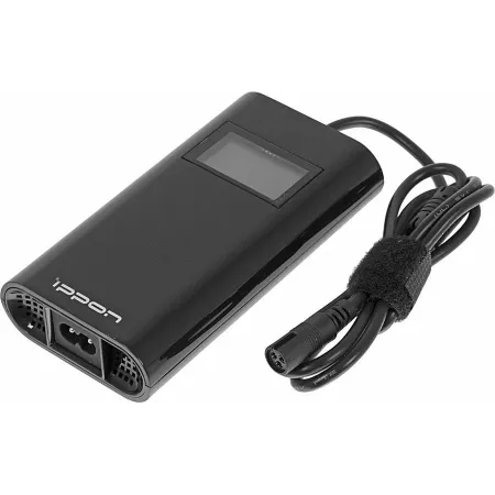 Блок питания Ippon D90U автоматический 90W 15V-19.5V 8-connectors 4.5A 1xUSB 2.1A от бытовой электросети LСD индикатор