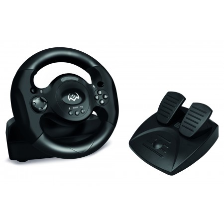Руль Sven GC-W300 10кноп. (с педалями) черный