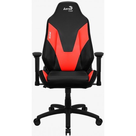 Кресло игровое Aerocool Admiral черный/красный сиденье черный экокожа с подголов. крестов. нейлон