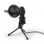 Микрофон проводной Hama Stream 400 Plus 2м черный