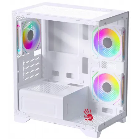 Корпус Bloody BD-CC103F белый без БП mATX 7x120mm 1xUSB2.0 1xUSB3.0 audio bott PSU
