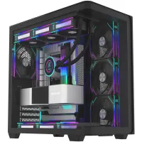 Корпус Bloody BD-CC113 черный без БП ATX 10x120mm 2xUSB3.0 audio bott PSU