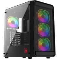 Корпус Bloody BD-CC114 черный без БП ATX 8x120mm 1xUSB2.0 1xUSB3.0 audio bott PSU