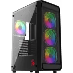 Корпус Bloody BD-CC114F черный без БП ATX 4x120mm 1xUSB2.0 1xUSB3.0 audio bott PSU
