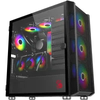 Корпус Bloody BD-CC119 черный без БП ATX 7x120mm 2xUSB3.0 audio bott PSU