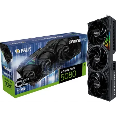 Видеокарта Palit PCI-E PA-RTX5080 GAMINGPRO OC NVIDIA GeForce RTX 5080 16Gb 256bit GDDR7 2295/30000 HDMIx1 DPx3 HDCP Ret