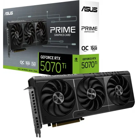 Видеокарта Asus PCI-E PRIME-RTX5070TI-O16G NVIDIA GeForce RTX 5070TI 16Gb 256bit GDDR7 2497/28000 HDMIx1 DPx3 HDCP Ret
