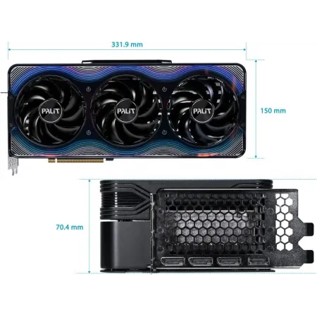 Видеокарта Palit PCI-E RTX5090 GAMEROCK NVIDIA GeForce RTX 5090 32Gb 512bit GDDR7 2017/28000 HDMIx1 DPx3 HDCP Ret