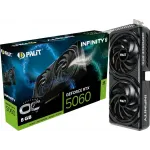 Видеокарта Palit PCI-E 5.0 PA-RTX5060 INFINITY 2 OC NVIDIA GeForce RTX 5060 8Gb 128bit GDDR7 2280/28000 HDMIx1 DPx3 HDCP Ret