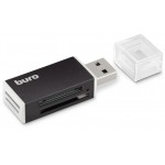 Устройство чтения карт памяти USB2.0 Buro BU-CR-3104 черный