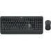 Клавиатура + мышь Logitech MK540 клав:черный мышь:черный USB беспроводная slim Multimedia (920-008686)