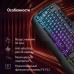 Клавиатура Оклик 777G PSYCHO черный USB Multimedia for gamer LED (подставка для запястий)