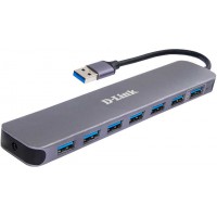 Разветвитель USB 3.0 D-Link DUB-1370/B2A 7порт. черный